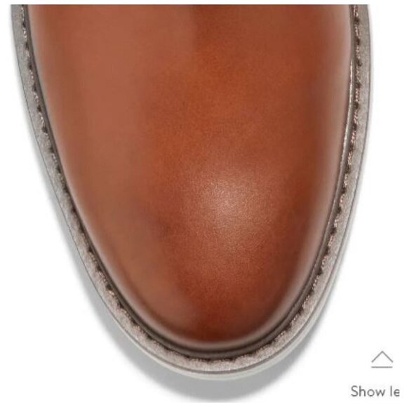 Cole Haan Mens Brown Leather Go To Lace Up White Sole Chukka Boots Sz 9 New - Picture 12 of 15